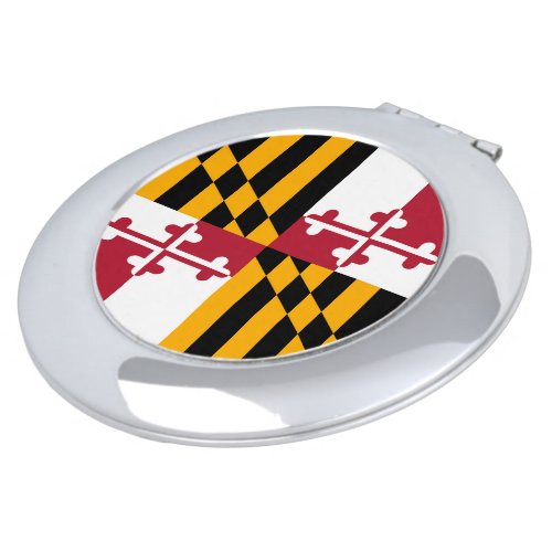 Festive Maryland State Flag Mirror For Makeup