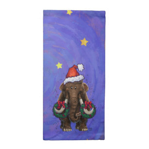 Festive Mastodon Cloth Napkin