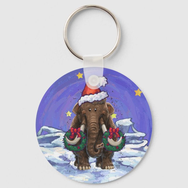 Festive Mastodon  Keychain (Front)