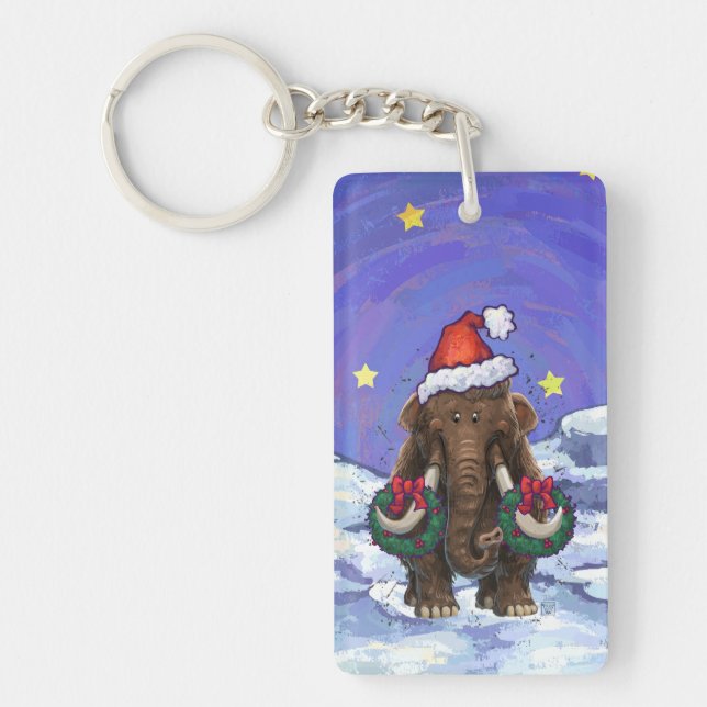 Festive Mastodon  Keychain (Front)