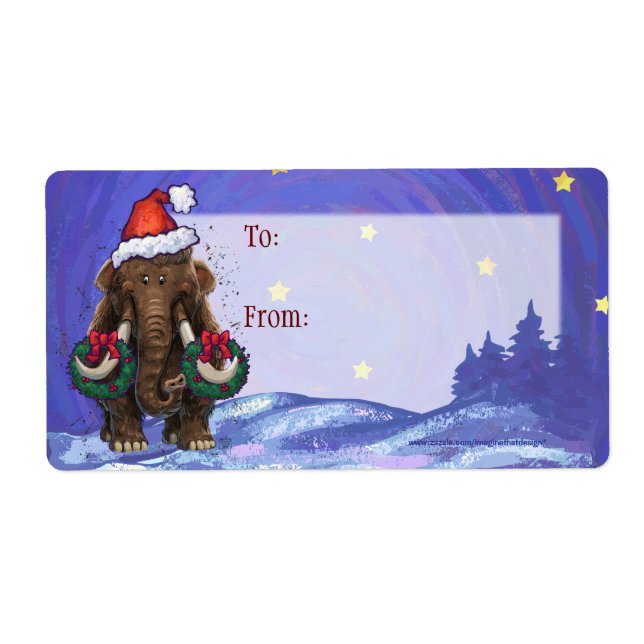 Festive Mastodon  Label (Front)