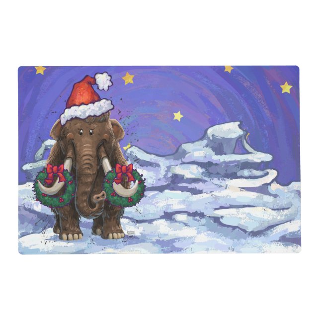Festive Mastodon  Placemat (Front)