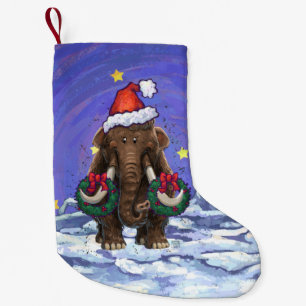 Festive Mastodon Small Christmas Stocking