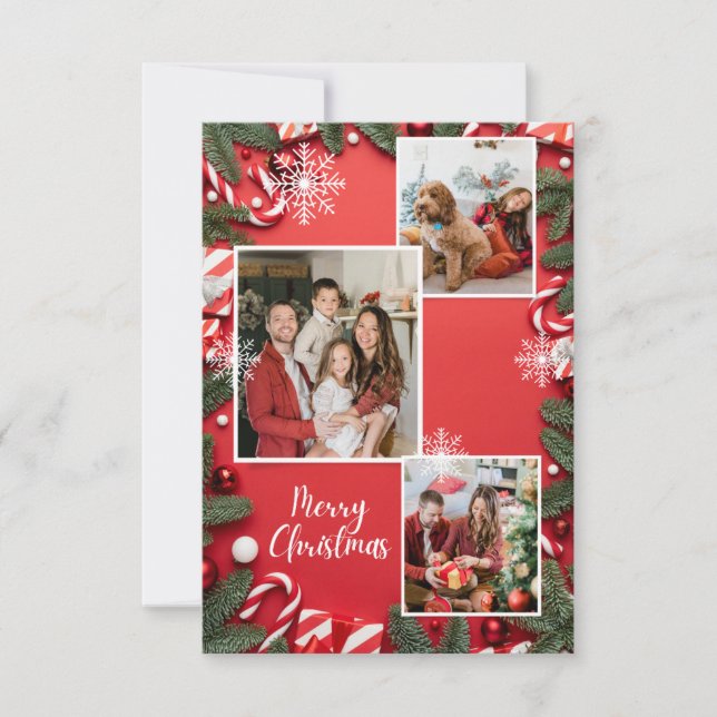 "Festive Memories: Capturing the Spirit of Christm RSVP Card (Front)