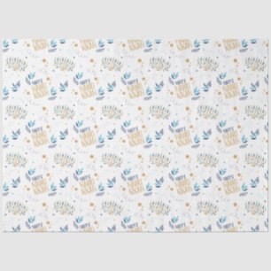 Festive Menorah Hanukkah Tissue Paper