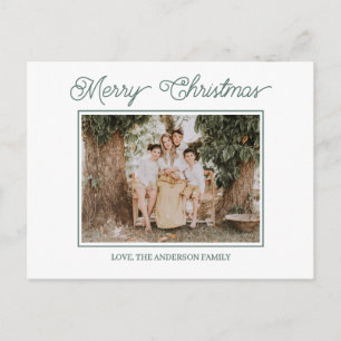 Festive Merry And Bright Christmas Postcard