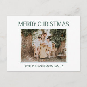 Festive Merry And Bright Christmas Postcard