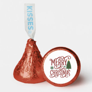 Festive Merry Christmas chocolate Hershey®'s Kisses®