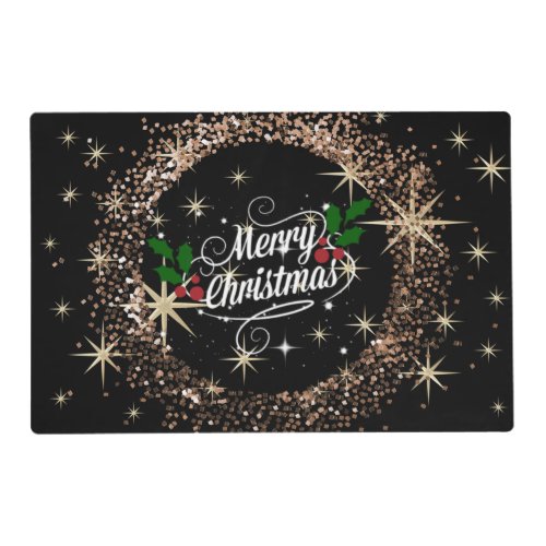 Festive Merry Christmas design Placemat