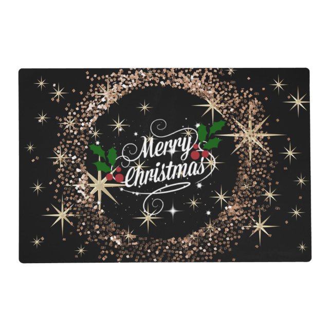 Festive Merry Christmas design, Placemat (Front)