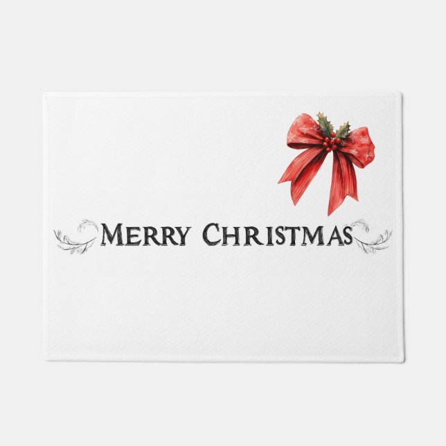 Festive "Merry Christmas" Doormat (Front)