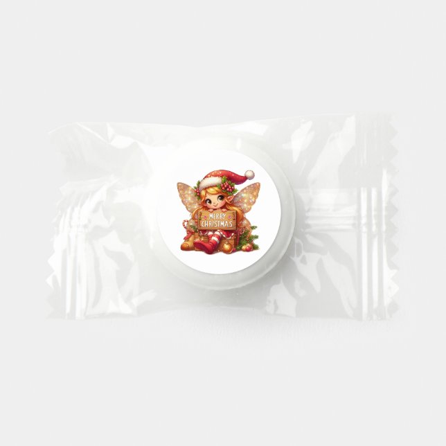 Festive Merry Christmas fairy  Life Saver® Mints (Front)