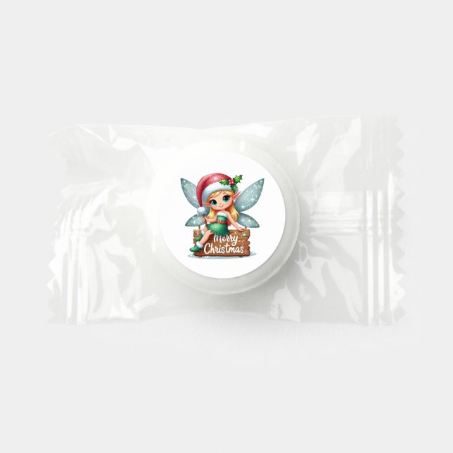 Festive Merry Christmas fairy  Life Saver® Mints (Front)