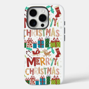 Festive Merry Christmas Holiday Celebration iPhone 16 Pro Case