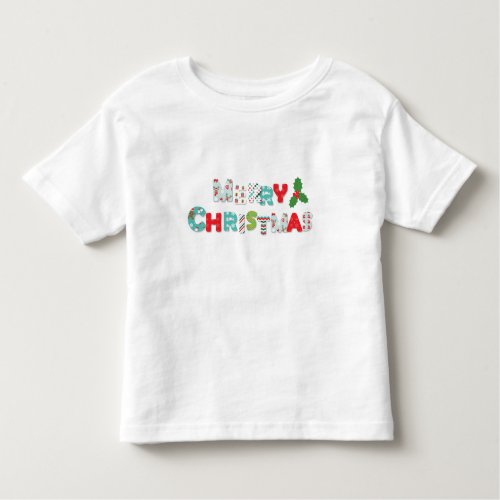 Festive Merry Christmas  Holidays Toddler T_shirt