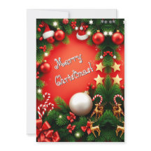Festive Merry Christmas Personalized Black