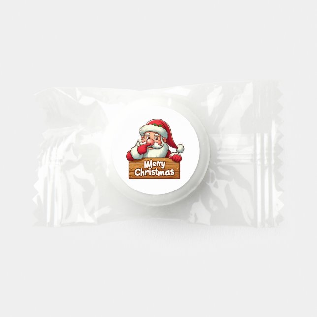 Festive Merry Christmas Santa Life Saver® Mints (Front)