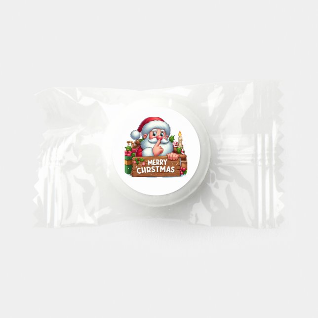 Festive Merry Christmas Santa  Life Saver® Mints (Front)
