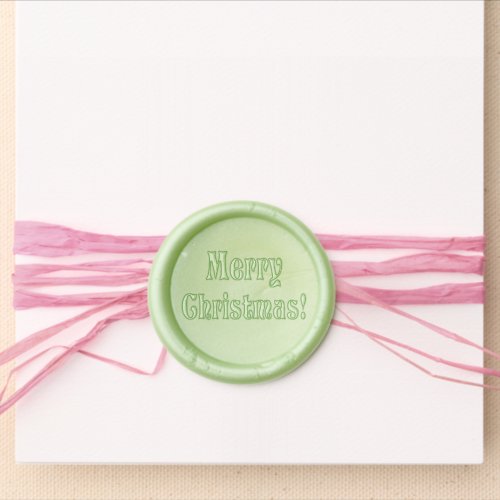 Festive Merry Christmas Text Sending Cards Wax Seal Sticker
