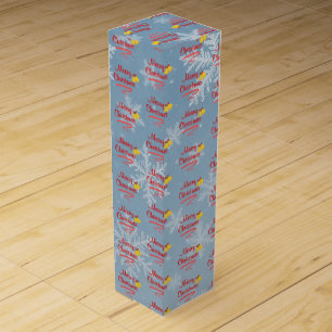 Festive Merry Christmas Wine Box
