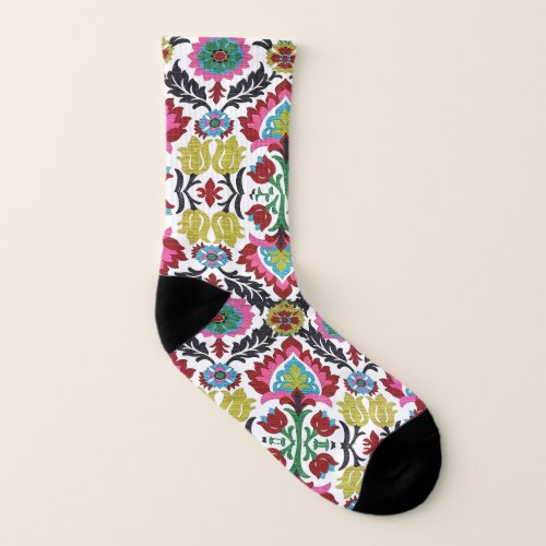 Festive Mexican Floral _ Small Socks