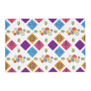 Festive Mexican Paper Fan Cactus  Placemat