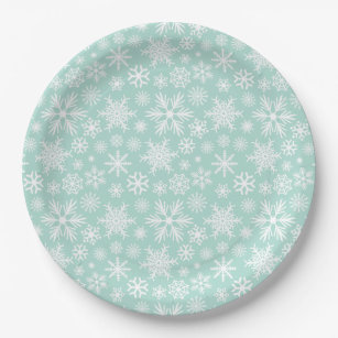 seafoam green paper plates