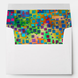 Festive, Modern, Colorful Confetti Design Envelope