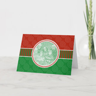 Festive Modern Style Holiday Card Template