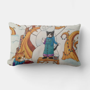 Festive Morning Lumbar Pillow