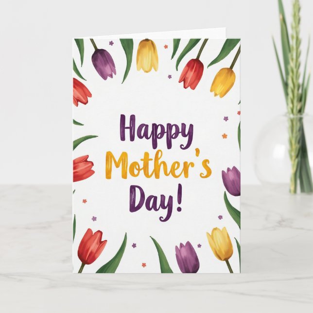 Festive Mothers Day Card (Front)
