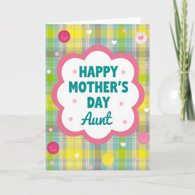 Festive Mothers Day Message Card (Front)