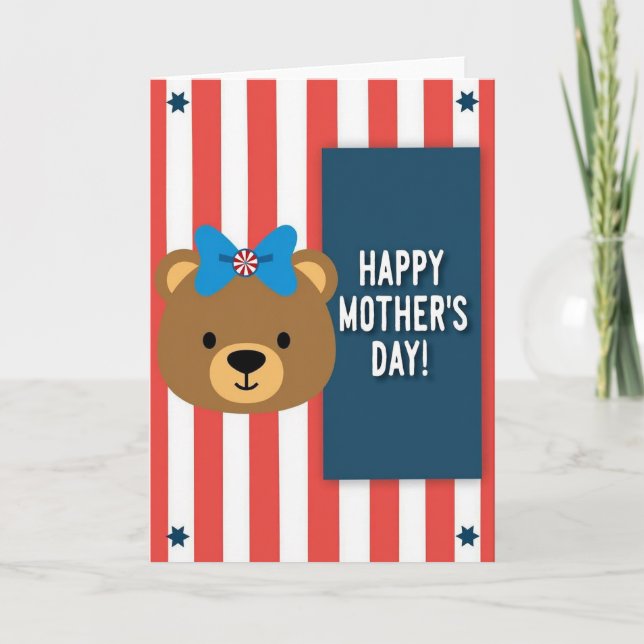 Festive Mothers Day Scene Card (Front)