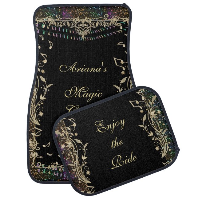 Festive Music Magic Carpet Ride Car Mats (Set)