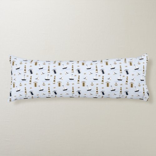 Festive Nautical Print Body Pillow