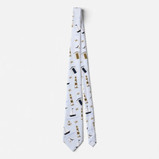Festive Nautical Print Neck Tie