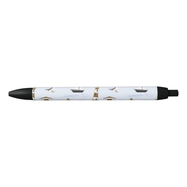 Festive Nautical Print Pen (Front)
