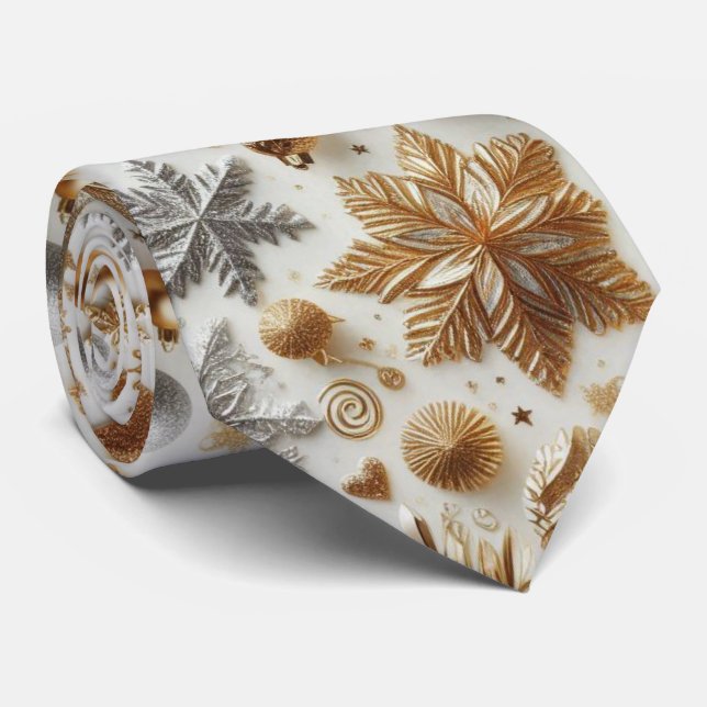 Festive New Years Eve Holiday Party  Neck Tie (Rolled)