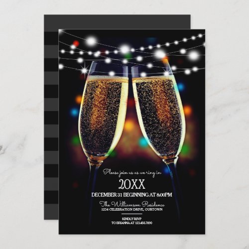 Festive New Years Eve Party Invitation