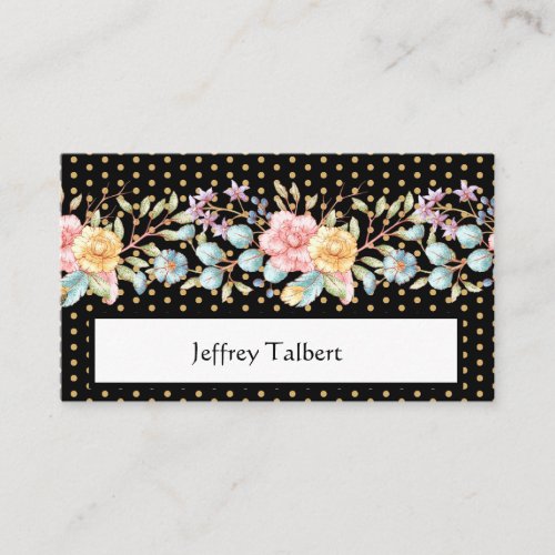Festive Night Blooms Place Card