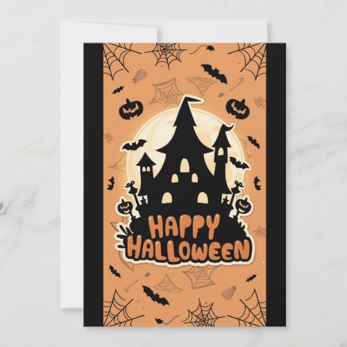 Festive Night Happy Halloween Holiday Card