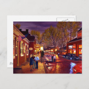 Festive Night Party Postcard