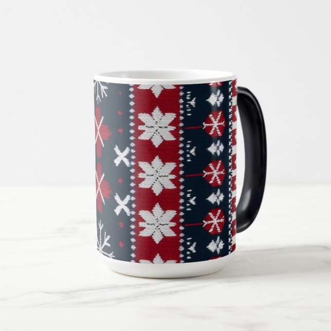  Festive Nordic-Style Coffee Mug  (Front Right)