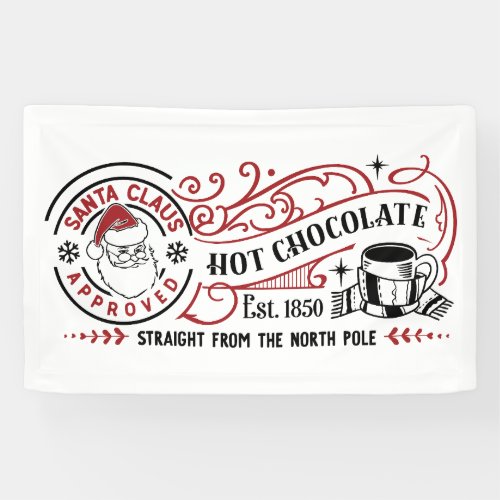 Festive North Pole Hot Chocolate  Banner