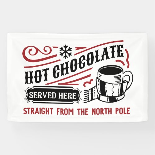 Festive North Pole Hot Chocolate  Banner