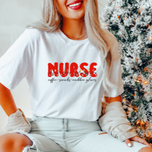 Festive Nurse Holiday  T-Shirt
