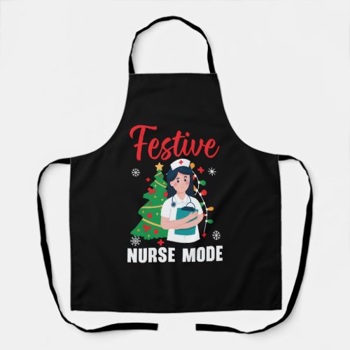 Festive Nurse Mode Nursing Medical Nurse Christmas Apron