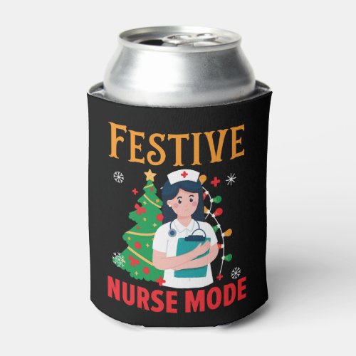 Festive Nurse Mode Nursing Medical Nurse Christmas Can Cooler