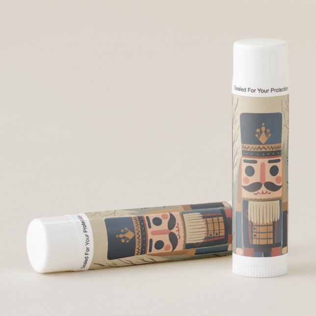 Festive Nutcracker Lip Balm (Front)