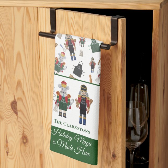Festive Nutcracker themed Kitchen Towel (Thirds Fold)